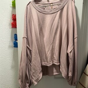 Free People Trish Sweater - Blush Pink